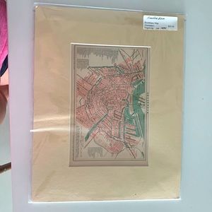 Amsterdam vintage map print